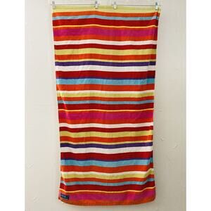 The Childrens Place Kids Striped Towel Rare Orange Red Blue Pink 56 x 30" Beach